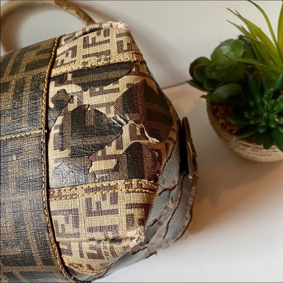 🔥 Fendi Camo zucca bowler doctor hand bag 🔥 - Picture 7 of 15